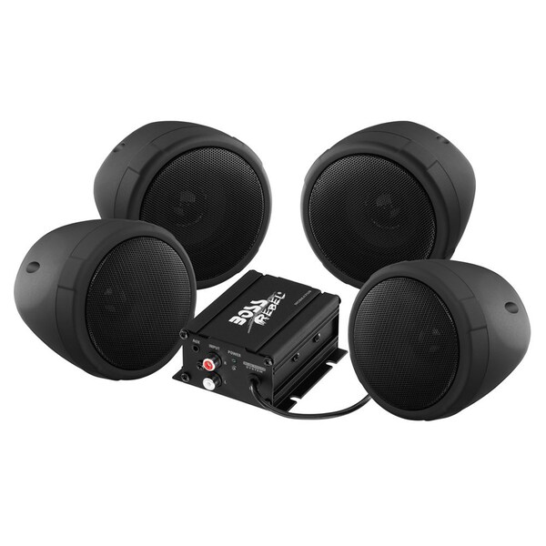 Boss Audio All-Terrain Bluetooth Speaker and Amplifier System - 1000 Watt, Black - MCBK470B