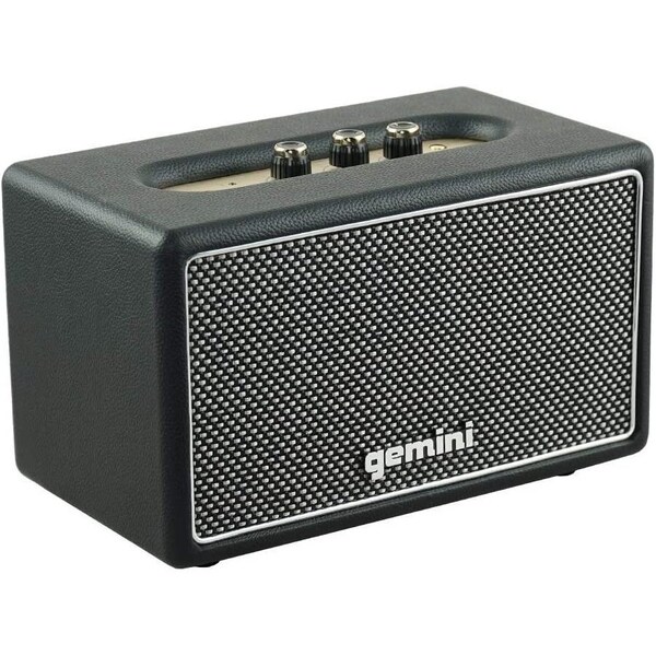 Gemini Powered Speaker, Switchable Overdrive, Bass and Treble Control, AUX Input, 2x 3 woofer - GTR-200