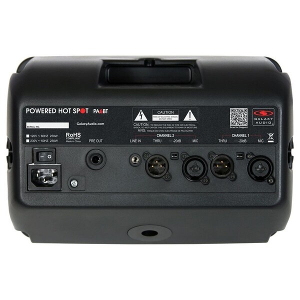 Galaxy Audio The original mic-stand-mountable Powered Hot Spot Full Range Compact Personal Monitor with controls - PA6BT