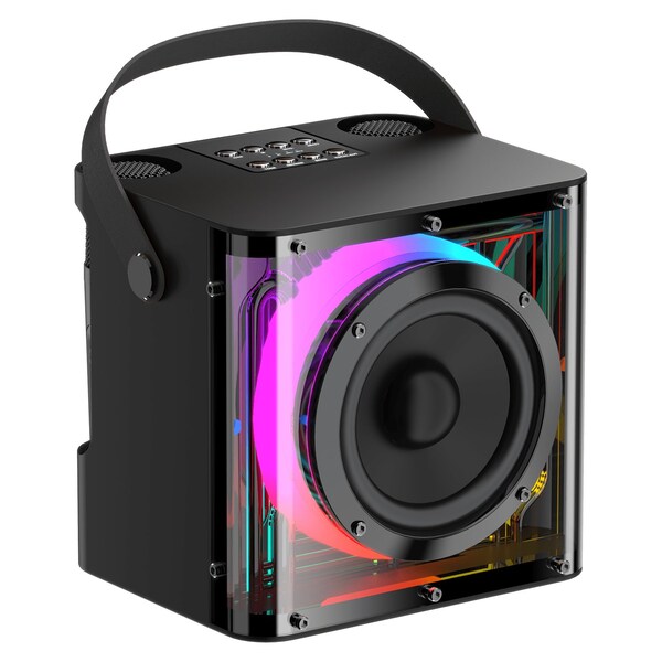 Sway Minioke Duet 20w Speaker With Dual Wireless Microphones, Black - SWAY-MINIOKE-DUET