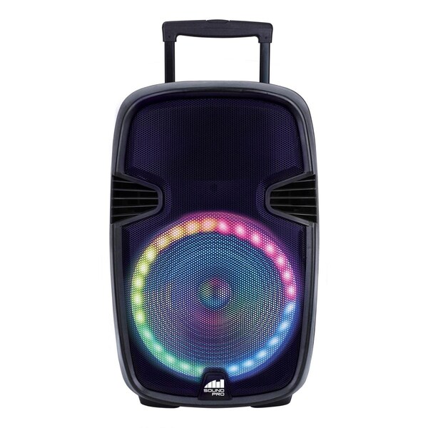 Naxa Electronics Naxa  Portable 15' Bluetooth Party Speaker with Circular Multi-Color Disco Light  Black - NDS-1520