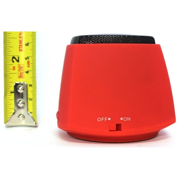 Nutek Bluetooth Wireless Portable Speaker for Tablet or Phone w/Bluetooth COLOR: RED - BT106M3