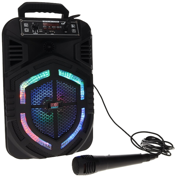 Neon Knight 8 inch Tailgate Bluetooth Speaker Portable Speaker with Microphone - NKTG