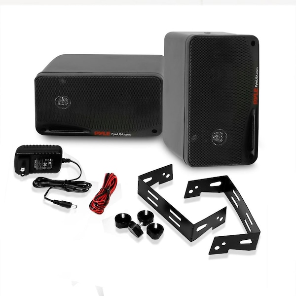 Pyle 3.5" Marine Bt Speakers, 200 Watt, PDWR42BBT - PDWR42BBT