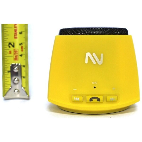 Nutek Bluetooth Wireless Portable Speaker for Tablet or Phone w/Bluetooth COLOR: YELLOW - BT106M5