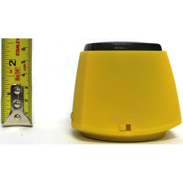Nutek Bluetooth Wireless Portable Speaker for Tablet or Phone w/Bluetooth COLOR: YELLOW - BT106M5