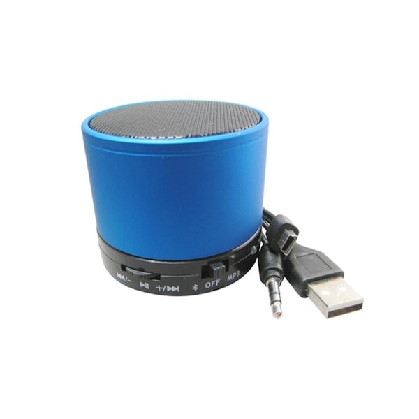 En Route Travelware 2.25 x 2 in. Travelers Mini Speaker Blue - 148