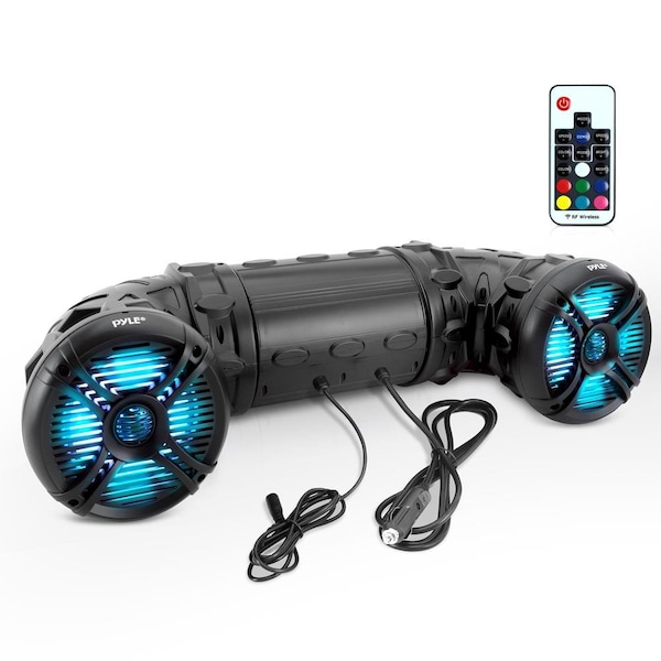 Pyle Marine Bluetooth Powered Speakers, PLATV85BT.5 - PLATV85BT.5