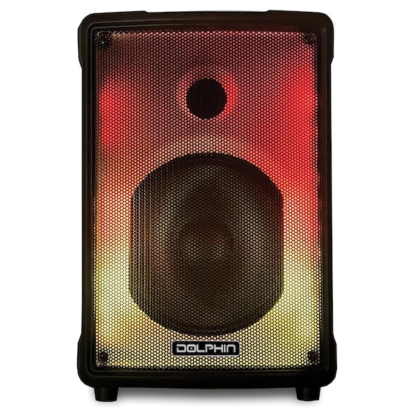 Dolphin Audio Portable 40-Watt-Continous-Power Bluetooth Speaker with Lights and Microphone - KP-80