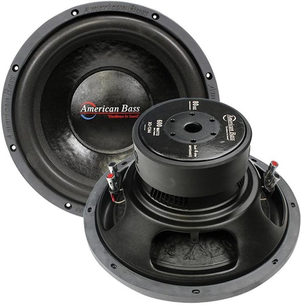 Wci American Bass  12 in., 600W Max 4 Ohm DVC Subwoofer - 636823698317