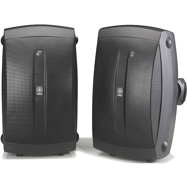 Yamaha Outdoor Speakers, 13-1/2" H, Black, Plastic - NS-AW350