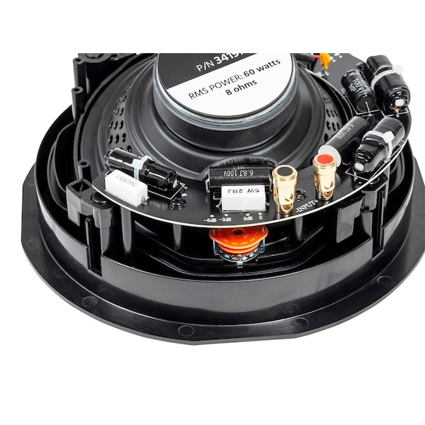 Monoprice Alpha In-Ceiling Speakers 6.5in Carbon Fiber 2-Way with 15 Degree Angled Dri - 34197