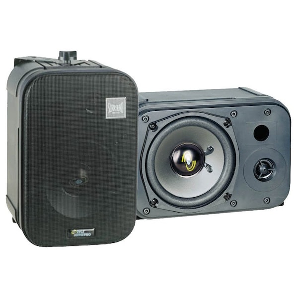 Pyle 5'' Two-Way Bass Reflex Mini-Monitor & Bookshelf/Wall Mount Speakers - PDMN48