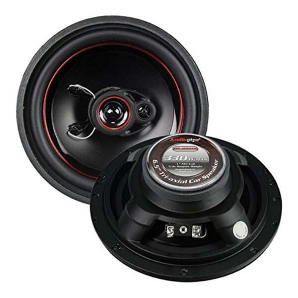 Audiopipe Redline 6.5 in. 3 Way 5 Oz Magnet Car Speaker Slim Style - AU355999