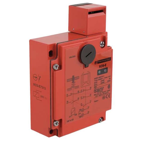 Interruptor de interbloqueo de seguridad Telemecanique Sensors 2NC/1NO Nema 4, 4X, 12 IP 67 - XCSE7313.