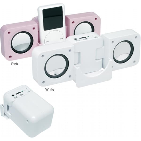 Premium Folding Speaker System Pack of 25 - White - 190-7354W