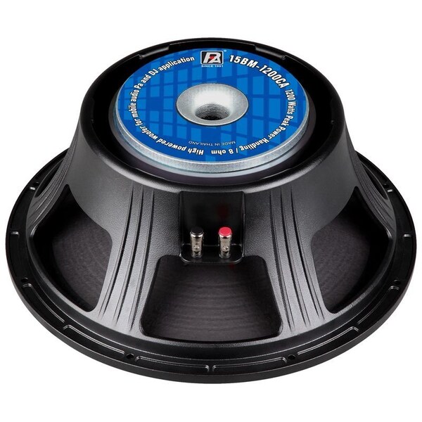 P-Audio High Output 15 Inch Precision Transducer w/3-in Voice Coil - 8 Ohms - 15BM-1200CA