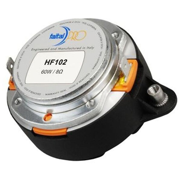 Faital Pro Dome Tweeter with Neodymium Ring magnet structure 8 Ohms w/Ferrofluid cooling - HF102-8