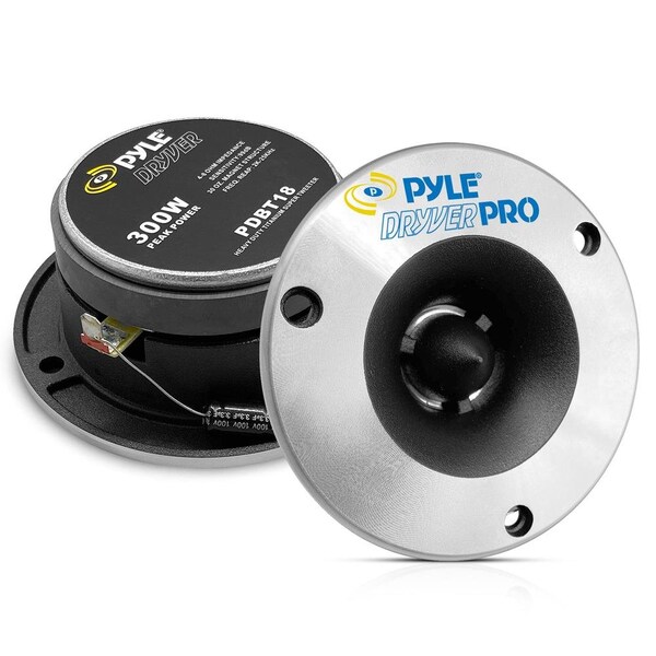 Pyle 3.75'' Aluminum Bullet Titanium Horn Tweeter, PDBT18 - PDBT18
