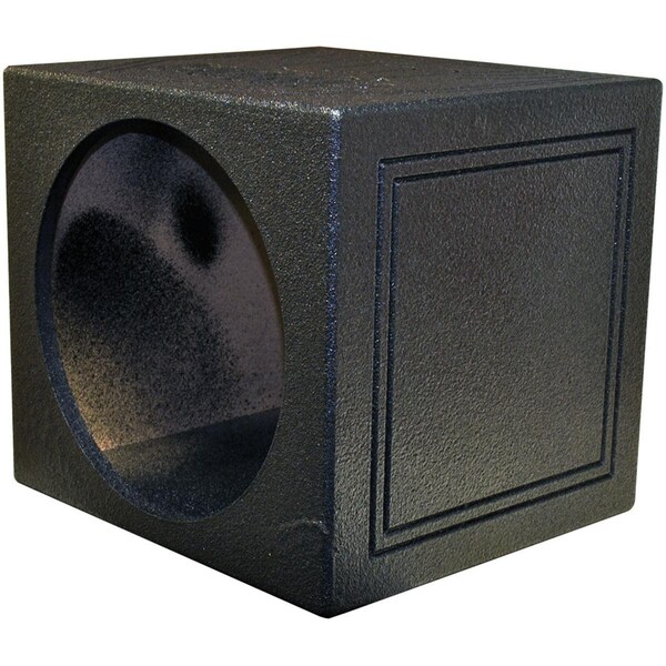 Q Power Qpower  Single 15 in. Sealed Woofer Enclosure with Bed Liner Spray - QBOMB15SSINGLE