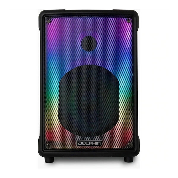 Skilledpower 8 in. Portable Speaker with Microphone, Black - SK3652397