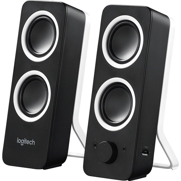 Logitech Logitech Multimedia Speakers Z200 with Stereo Sound for Multiple Devices (Midnight Black) - 1 Pack - 980000800