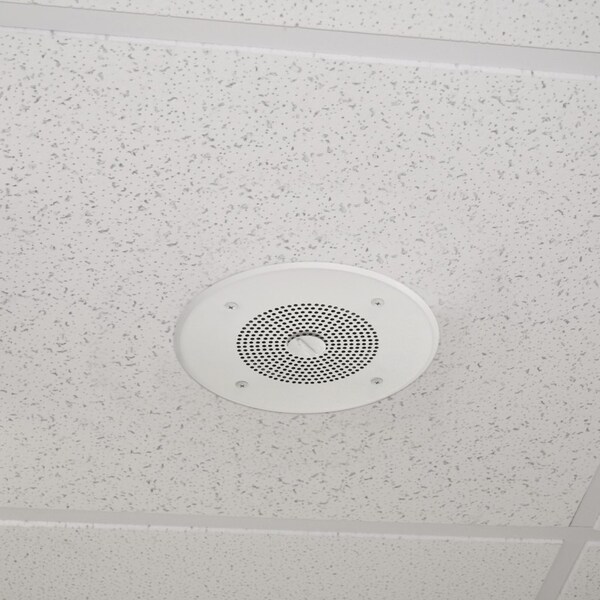Valcom One-Way, 4 In. Self-Amplified Ceiling Speaker For Voice Or Music - V-1010C