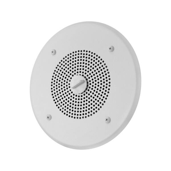Valcom One-Way, 4 In. Self-Amplified Ceiling Speaker For Voice Or Music - V-1010C