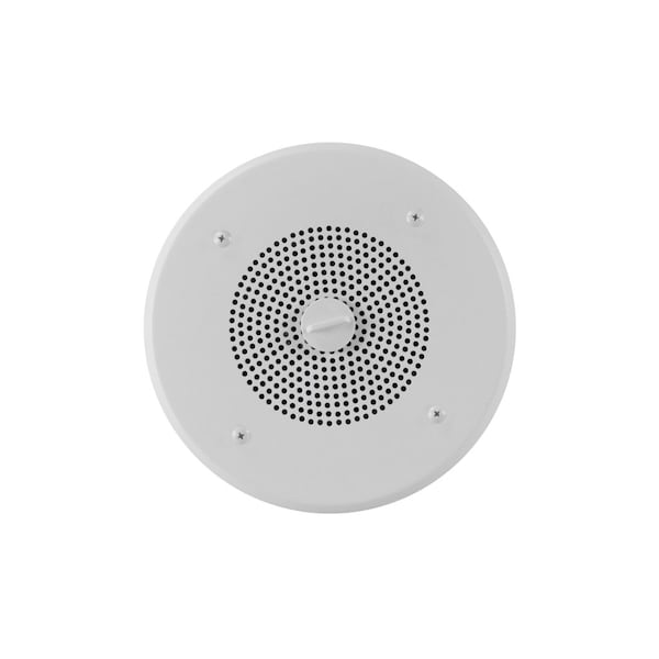 Valcom One-Way, 4 In. Self-Amplified Ceiling Speaker For Voice Or Music - V-1010C