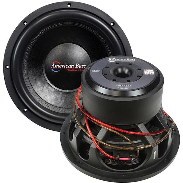 Wci American Bass XFL1222 12 in. 2000 watt Max Woofer - 2 Ohm DVC - XFL1222