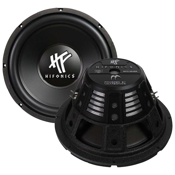 Hifonics 12 in. Dual 4 Ohm 800W Dual Voice Coil Subwoofer, Black - HI600093