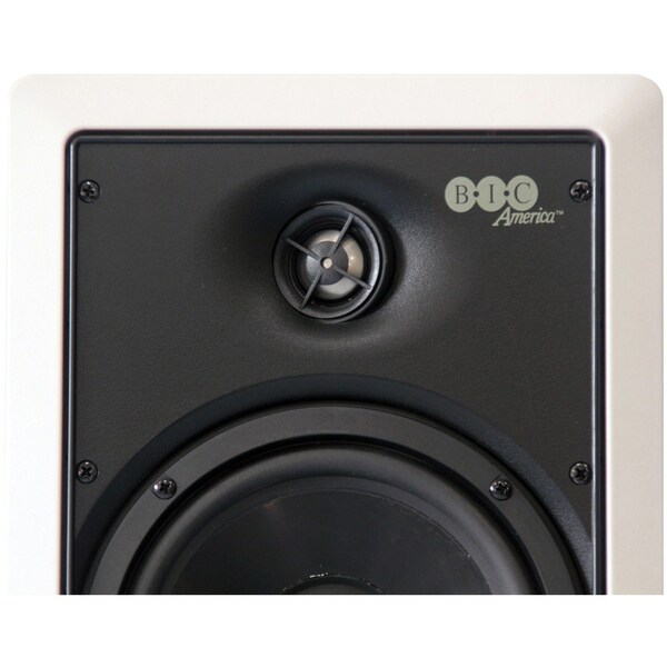 Bic America Weather-Resistant In-Wall 150W 6.5" Speakers with Pivoting Tweeters - M-PRO6W