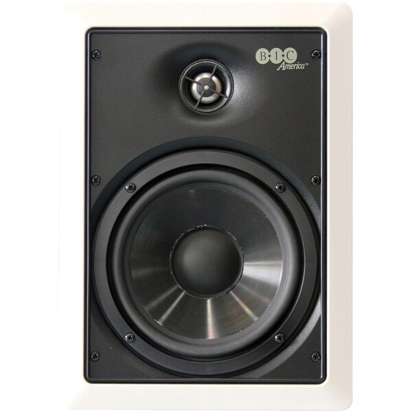 Bic America Weather-Resistant In-Wall 150W 6.5" Speakers with Pivoting Tweeters - M-PRO6W