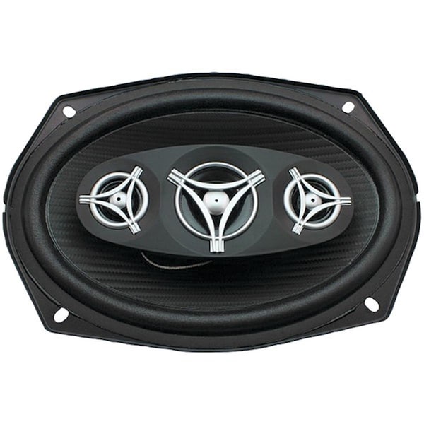 Power Acoustik Max 800 watt Edge Series Coaxial 4-Way Speakers, Black - 6 in. x 9 in. - EF-694