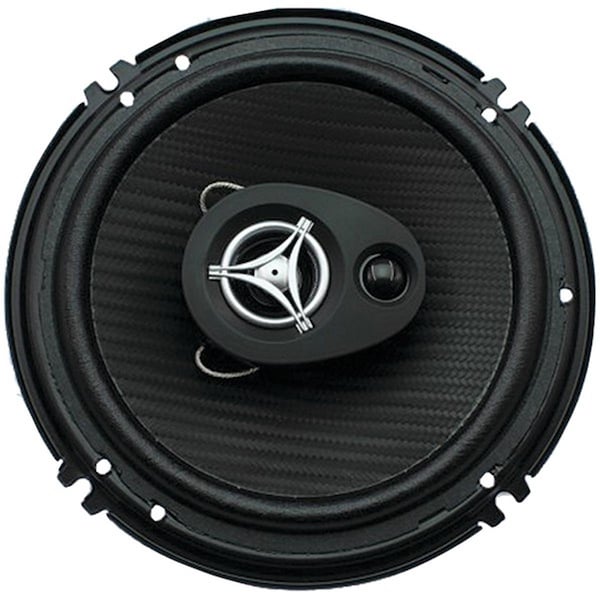 Dynamicfunction Max 400 watt Edge Series 3-Way Coaxial Speakers, Black - 6.5 in. - DY114332