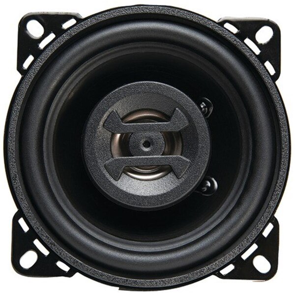 Plugit 4 in. 2 Way Zeus Series Coaxial Speakers Black - PL436427