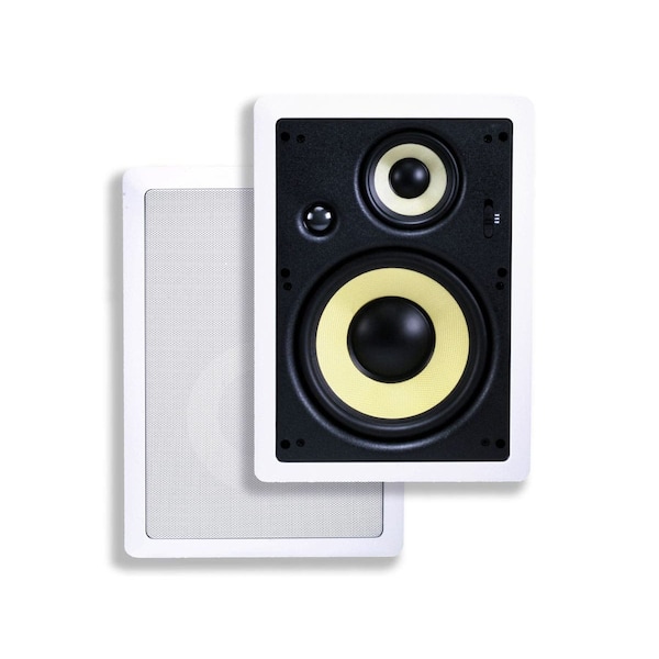 Monoprice In Wall Speakers 8", Fiber, 3 Way, PR - 6816