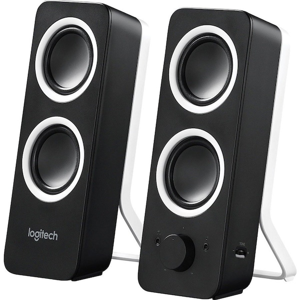 Logitech Logitech Multimedia Speakers Z200 with Stereo Sound for Multiple Devices (Midnight Black) - 1 Pack - 980-000800
