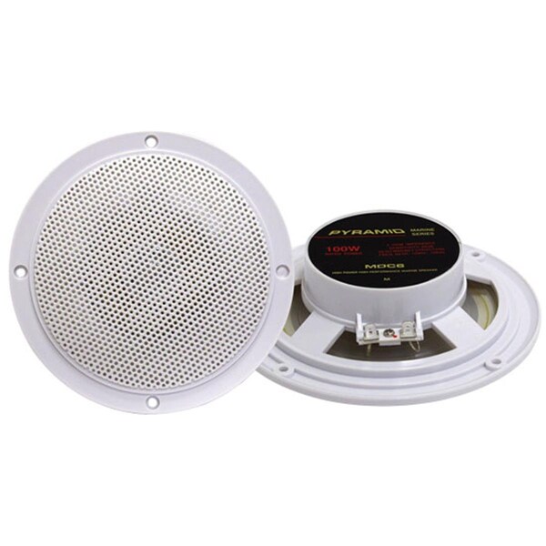 Nextgen 5.25 in. Marine 100 Watts Dual Cone Waterproof Stereo Speakers - NE34757