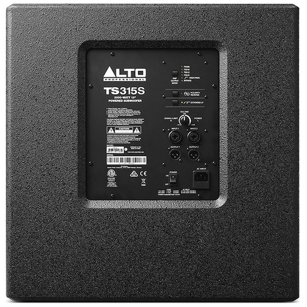 Alto High Powered 15-in Powered Subwoofer 2000-WATT with built-in Amplifier - TS315SUB