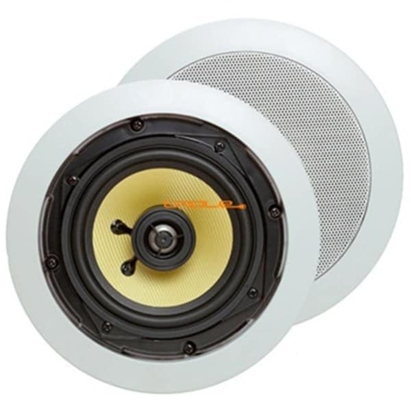 Cmple Cmple 1244-N 5.25 in. Surround Sound 2-Way In-Wall-In-Ceiling Kevlar Speakers - Pair - Round - 1244-N