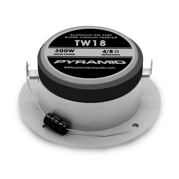 Pyramid 3.25'' 300 Watt Aluminum Die-Cast Super Titanium Tweeter, TW18 - TW18