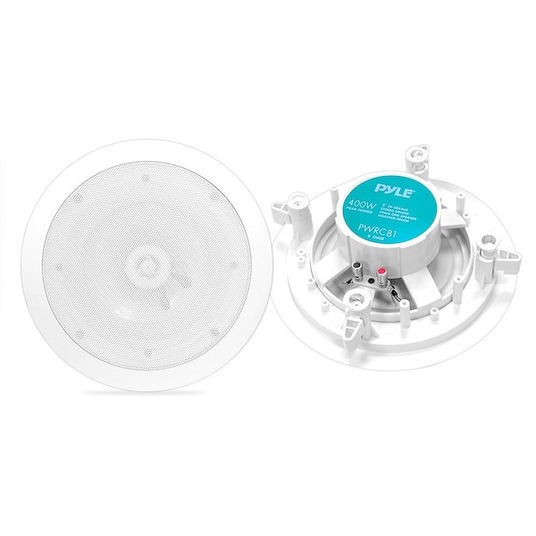Pyle 8 in Weather Proof 2-Way In-Ceiling / In-Wall Stereo Speakers - PWRC81