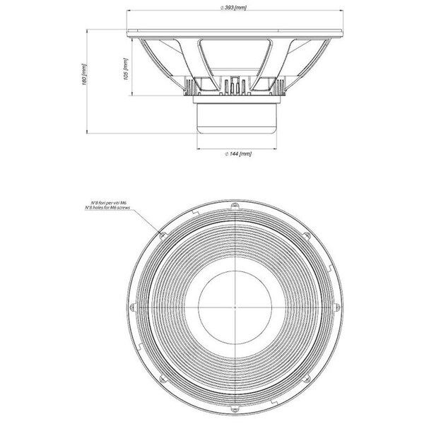 18 Sound 15-in neodymium extended low frequency loudspeaker with 4-in diameter voice coil designed for use a - 15NLW9401-4