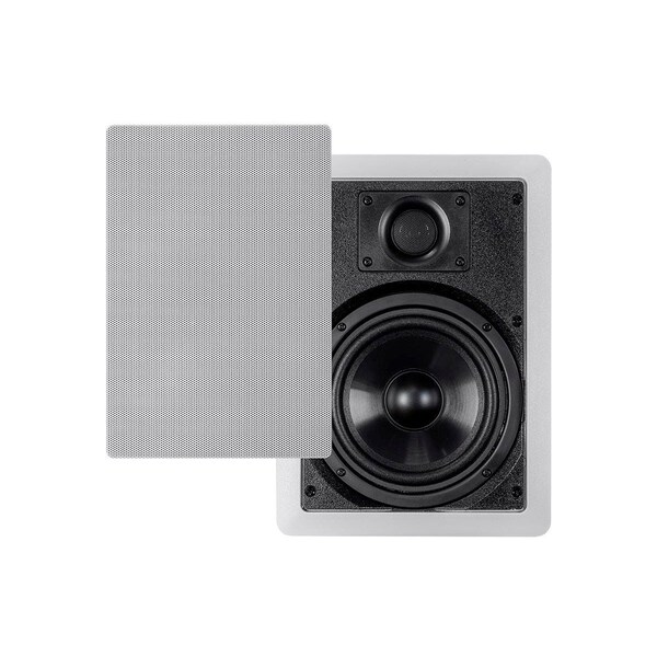 Monoprice Aria In-Wall Speakers 6.5-inch Polypropylene 2-Way (pair) - 18590
