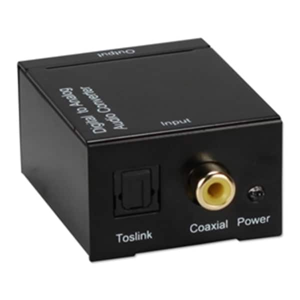 Qvs Digital Sound Pdif To Stereo Analogrca Audio Converter, Black - SPDIF-RCA