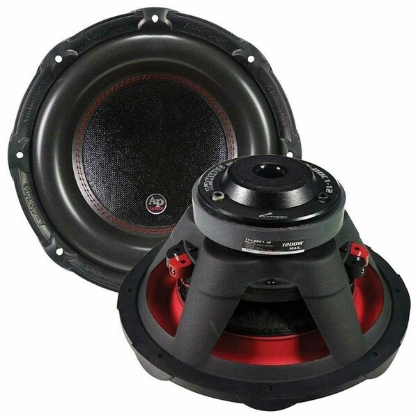 Audio Pipe Audio Pipe TXXBDC112 1200 watt Dual 4 Ohm 12 in. Max DVC Audiopipe Woofer - TXXBDC112