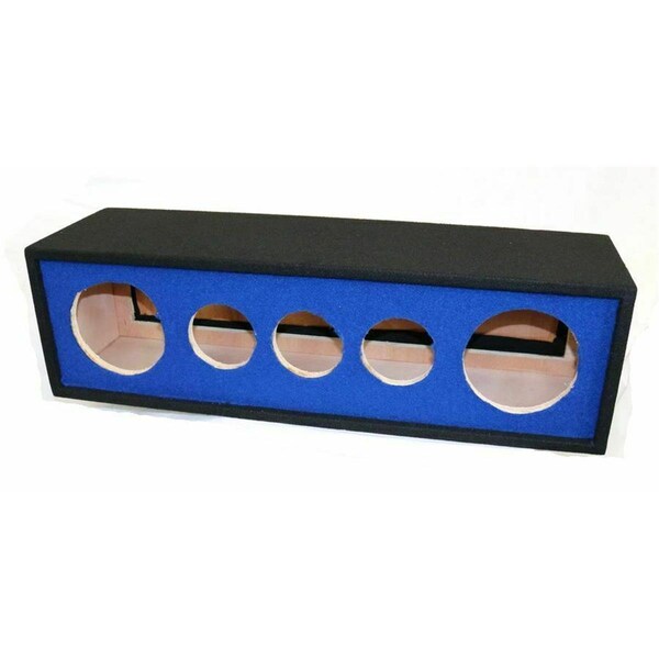 Olympian Athlete 10-in Two Horn Three Tweeter Side Speaker Enclosure, Blue - OL3828429