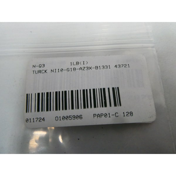 SENSOR DE PROXIMIDAD Turck 20-250V-AC 10-300V-DC - NI10-G18-AZ3X-B1331