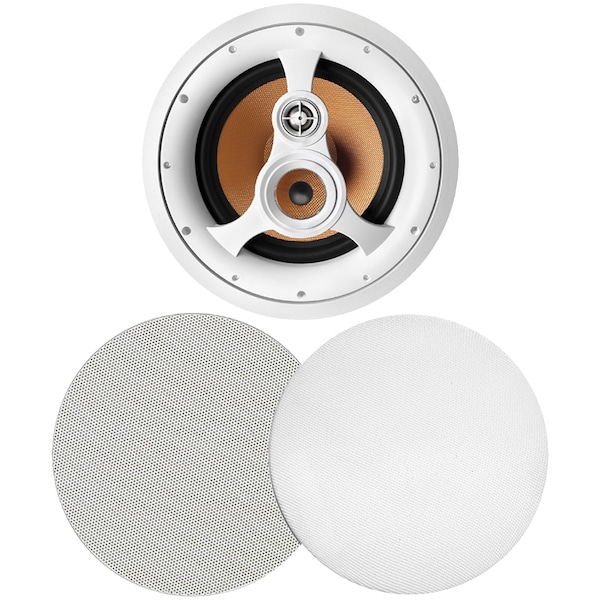Bic America In-Ceiling 250W 3-Way 10" Speaker with Pivoting Tweeter - H-310C